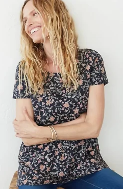 J.Jill Pure Jill Scoop-Neck Elliptical Tee | Jjill-Women Tops & Tees