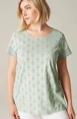 J.Jill Pure Jill Scoop-Neck Elliptical Tee | Jjill-Women Tops & Tees