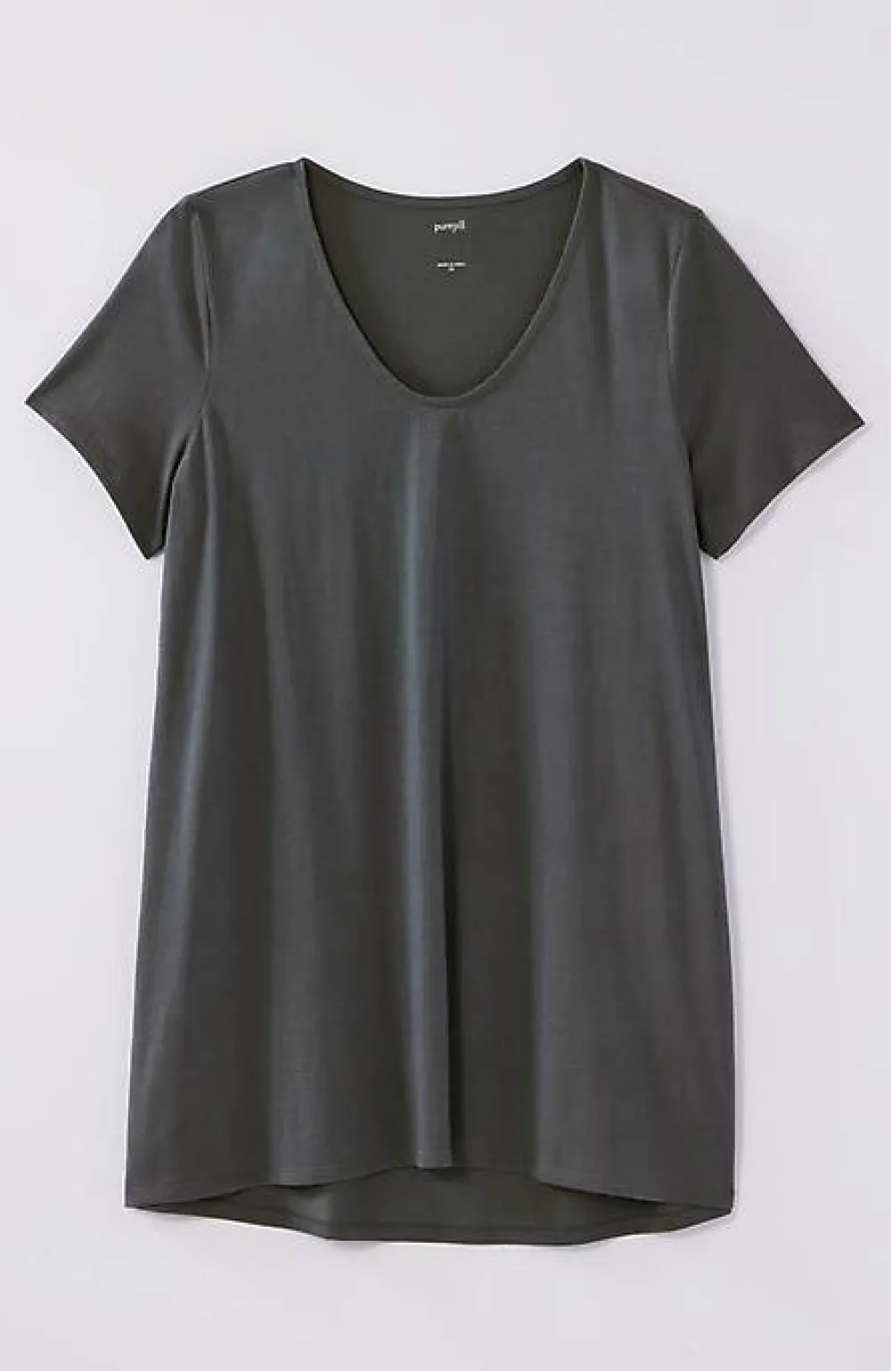 J.Jill Pure Jill Side-Slit Elliptical Tee | Jjill-Women Tops & Tees