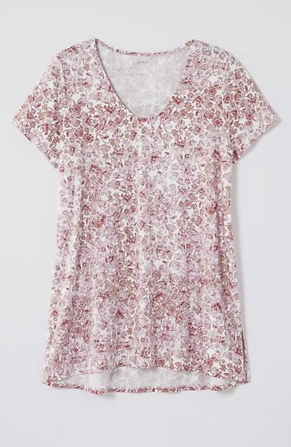 J.Jill Pure Jill Side-Slit Elliptical Tee | Jjill-Women Tops & Tees