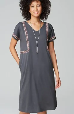 J.Jill Pure Jill Soft-V-Neck T-Shirt Dress | Jjill-Women Dresses