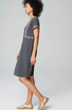 J.Jill Pure Jill Soft-V-Neck T-Shirt Dress | Jjill-Women Dresses