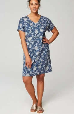 J.Jill Pure Jill Soft-V-Neck T-Shirt Dress | Jjill-Women Dresses
