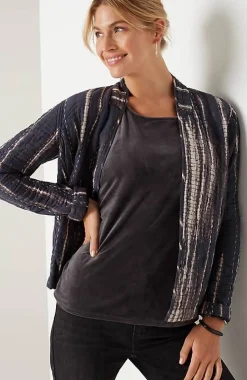 J.Jill Pure Jill Tie-Dyed Kantha-Stitched Jacket | Jjill-Women Jackets & Coats