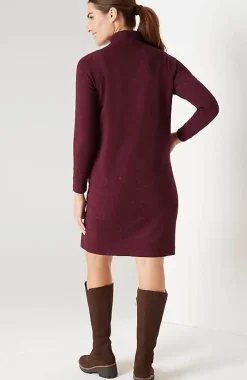 J.Jill Pure Jill Tranquility Fleece Mock-Neck Dress | Jjill-Women Dresses