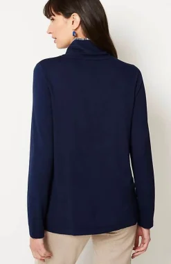 J.Jill Pure Jill Tranquility Fleece Whipstitched Top | Jjill-Women Tops & Tees