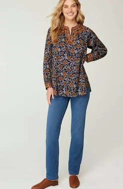 J.Jill Pure Jill Twill Embroidered Tunic | Jjill-Women Tunics