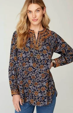 J.Jill Pure Jill Twill Embroidered Tunic | Jjill-Women Tunics
