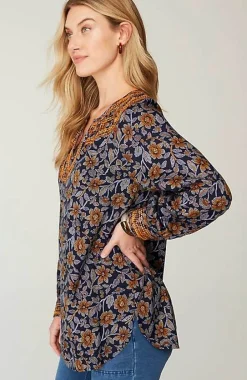 J.Jill Pure Jill Twill Embroidered Tunic | Jjill-Women Tunics