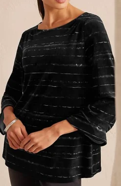 J.Jill Pure Jill Velour Pleated-Sleeve Top | Jjill-Women Tops & Tees
