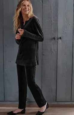 J.Jill Pure Jill Velour Slim-Leg Pants | Jjill-Women Pants & Jeans
