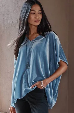 J.Jill Pure Jill Velvet Seamed Draped Top | Jjill-Women Shirts & Blouses