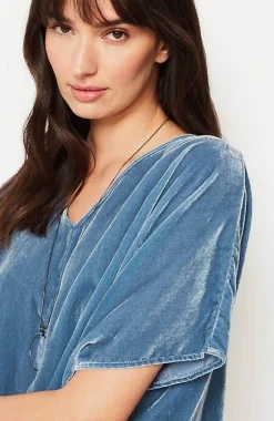 J.Jill Pure Jill Velvet Seamed Draped Top | Jjill-Women Shirts & Blouses