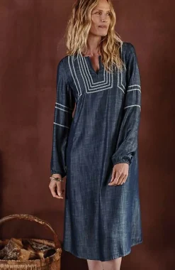 J.Jill Pure Jill Whipstitched Embroidered Dress | Jjill-Women Dresses