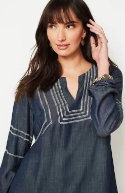 J.Jill Pure Jill Whipstitched Embroidered Dress | Jjill-Women Dresses