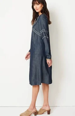 J.Jill Pure Jill Whipstitched Embroidered Dress | Jjill-Women Dresses
