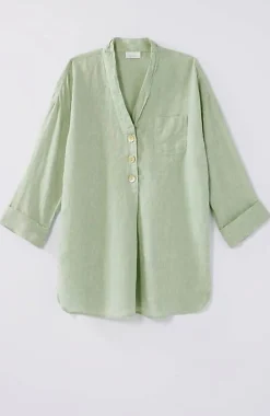 J.Jill Pure Jill Yarn-Dyed Linen Button-Front Tunic | Jjill-Women Tunics