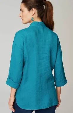 J.Jill Pure Jill Yarn-Dyed Linen Button-Front Tunic | Jjill-Women Tunics