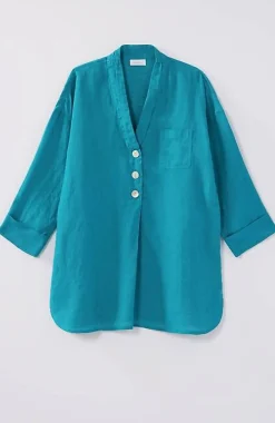 J.Jill Pure Jill Yarn-Dyed Linen Button-Front Tunic | Jjill-Women Tunics