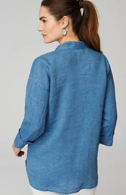 J.Jill Pure Jill Yarn-Dyed Linen Button-Front Tunic | Jjill-Women Tunics
