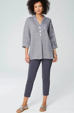 J.Jill Pure Jill Yarn-Dyed Linen Button-Front Tunic | Jjill-Women Tunics