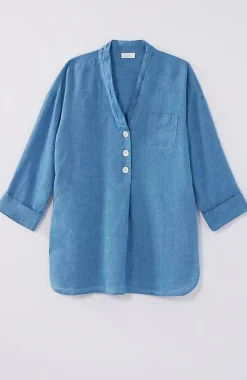 J.Jill Pure Jill Yarn-Dyed Linen Button-Front Tunic | Jjill-Women Tunics