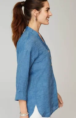 J.Jill Pure Jill Yarn-Dyed Linen Button-Front Tunic | Jjill-Women Tunics