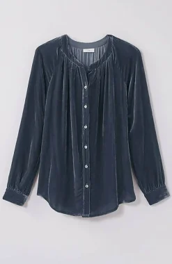 J.Jill Rayon U0026 Silk Velvet Blouse | Jjill-Women Shirts & Blouses