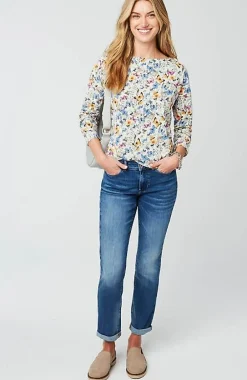 J.Jill Relaxed Boat-Neck Tee | Jjill-Women Tops & Tees