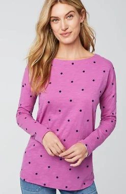J.Jill Relaxed Boat-Neck Tee | Jjill-Women Tops & Tees