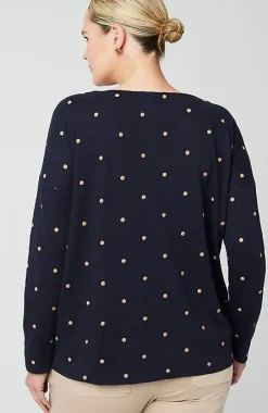 J.Jill Relaxed Boat-Neck Tee | Jjill-Women Tops & Tees