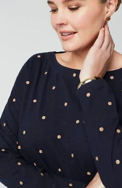 J.Jill Relaxed Boat-Neck Tee | Jjill-Women Tops & Tees