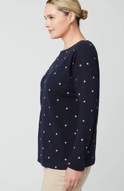 J.Jill Relaxed Boat-Neck Tee | Jjill-Women Tops & Tees