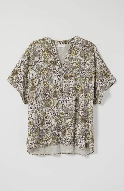 J.Jill Relaxed Printed Satin Top | Jjill-Women Shirts & Blouses