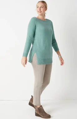 J.Jill Ribbed Side-Slit Sweater-Tunic | Jjill-Women Tunics