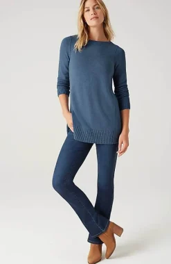 J.Jill Ribbed Side-Slit Sweater-Tunic | Jjill-Women Tunics