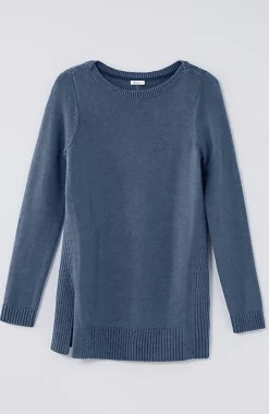 J.Jill Ribbed Side-Slit Sweater-Tunic | Jjill-Women Tunics