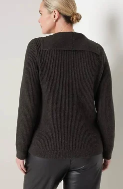 J.Jill Ribbed-Stitch Collared Sweater | Jjill-Women Sweaters