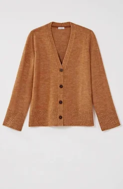 J.Jill Ribbed-Trim Button-Front Cardi | Jjill-Women Sweaters