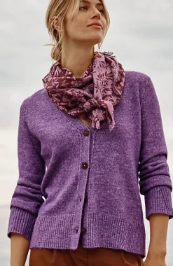 J.Jill Ribbed-Trim Button-Front Cardi | Jjill-Women Sweaters