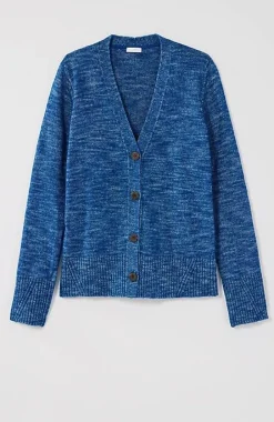 J.Jill Ribbed-Trim Button-Front Cardi | Jjill-Women Sweaters