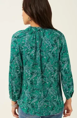 J.Jill Ruffled Satin Top | Jjill-Women Shirts & Blouses