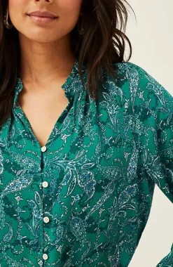 J.Jill Ruffled Satin Top | Jjill-Women Shirts & Blouses