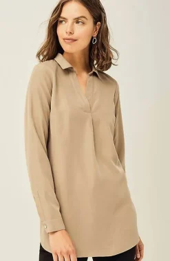 J.Jill Sand-Washed Shirttail Tunic | Jjill-Women Tunics