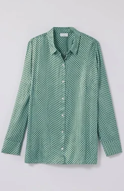 J.Jill Satin Button-Front Shirt | Jjill-Women Shirts & Blouses