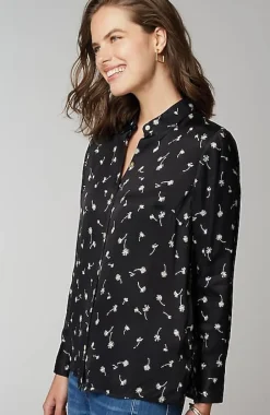 J.Jill Satin Button-Front Shirt | Jjill-Women Shirts & Blouses