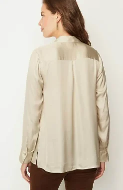 J.Jill Satin Button-Front Shirt | Jjill-Women Shirts & Blouses