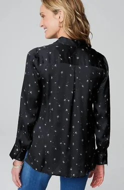 J.Jill Satin Button-Front Shirt | Jjill-Women Shirts & Blouses
