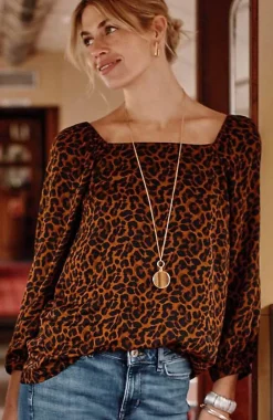 J.Jill Satin Square-Neck Top | Jjill-Women Shirts & Blouses