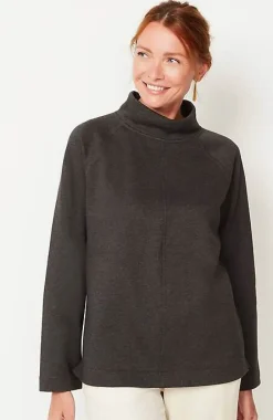 J.Jill Seamed Fleece Mock-Neck Top | Jjill-Women Tops & Tees